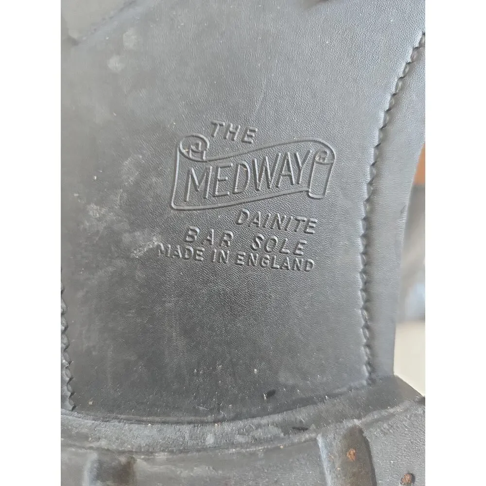 The Medway Dainite Bar Sole Hawkins Motorcycle Boots Highway Patrol Men's Sz 11